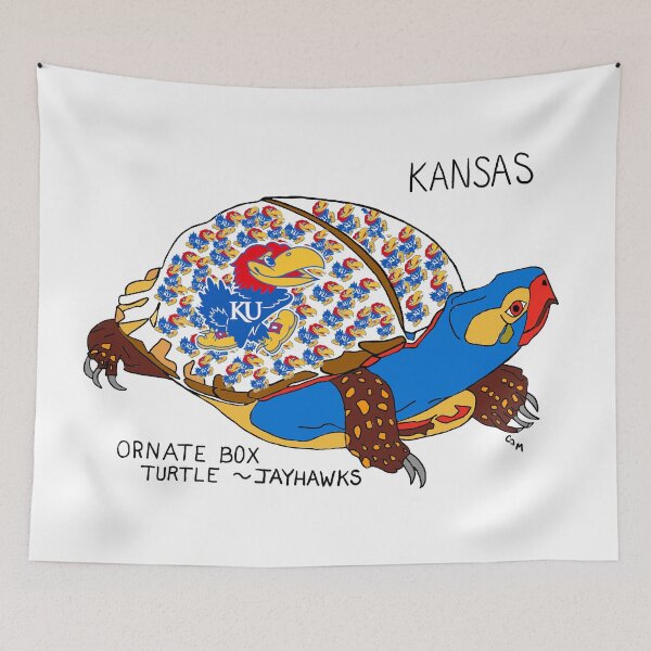Item preview, Kansas - Ornate Box Turtle - Kansas University - state symbols designed and sold by Colleen Macomber.