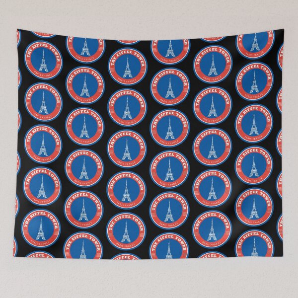 Item preview, The Eiffel Tower Badge Print designed and sold by Parag's Travel Shop.