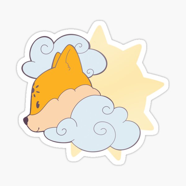 Day Fox Sticker