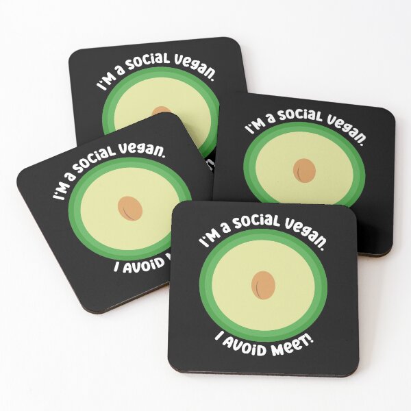 Item preview, I'm a social vegan. I avoid meet! designed and sold by Proudcastle.