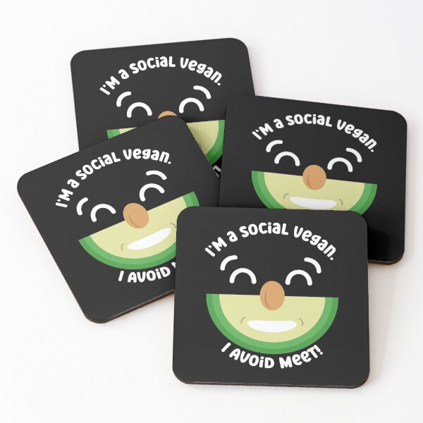 Item preview, I'm a social vegan. I avoid meet! designed and sold by Proudcastle.