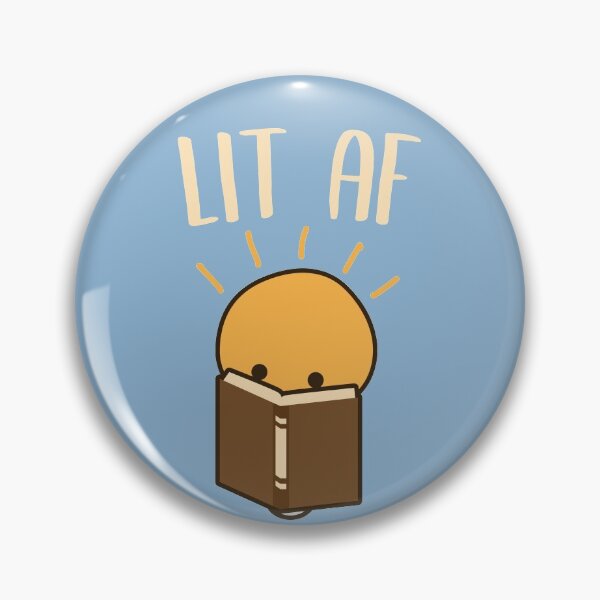Item preview, Lit Af Cute Reading Pun designed and sold by Daytone.