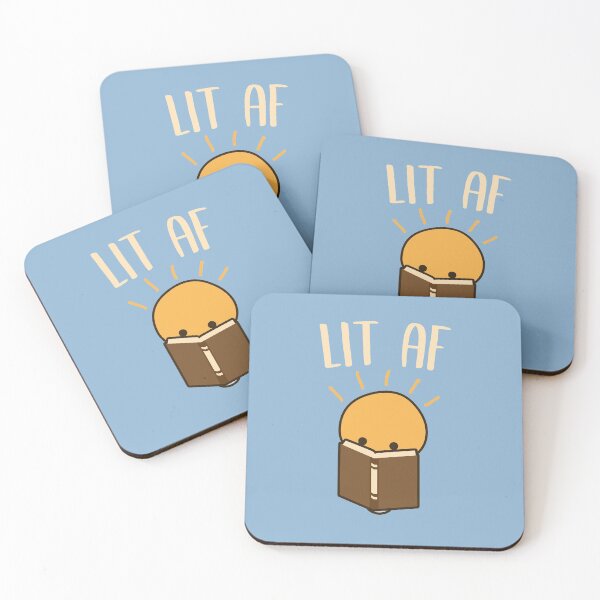Item preview, Lit Af Cute Reading Pun designed and sold by Daytone.