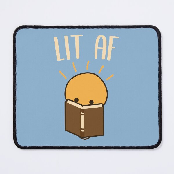 Item preview, Lit Af Cute Reading Pun designed and sold by Daytone.