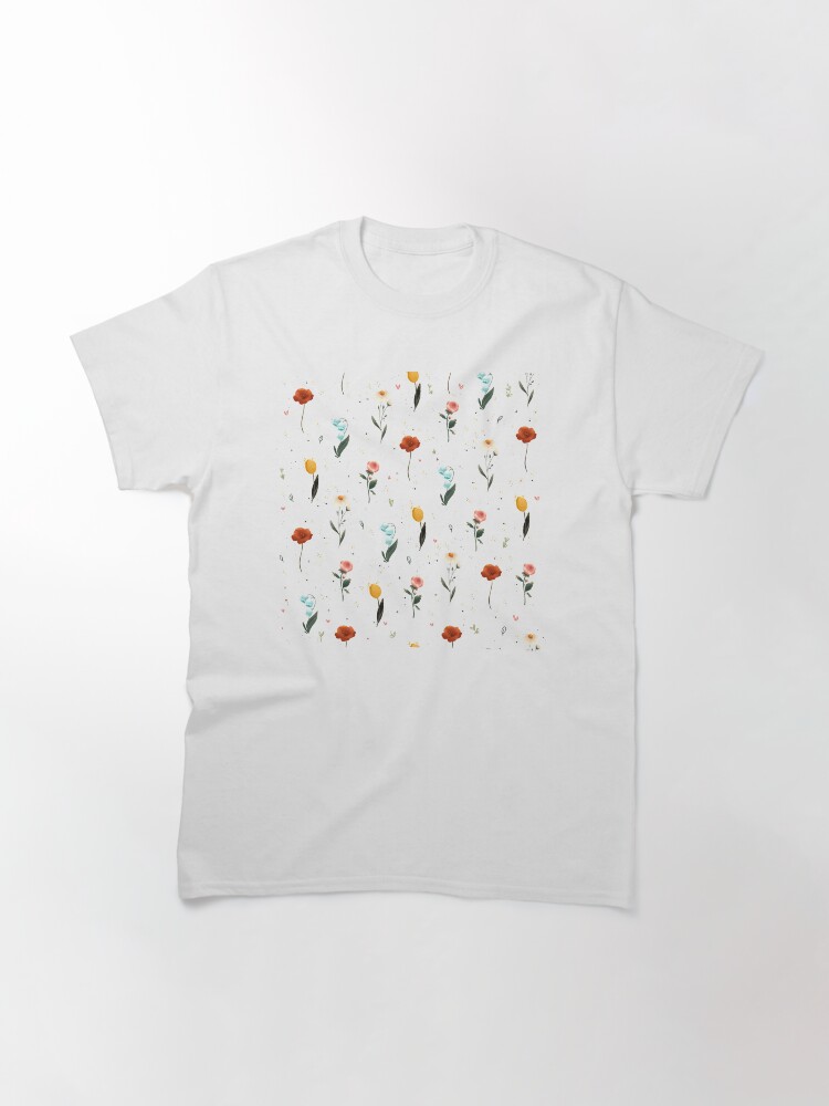 Thumbnail 2 of 7, Classic T-Shirt, Flowers Pattern designed and sold by Sandramartins.