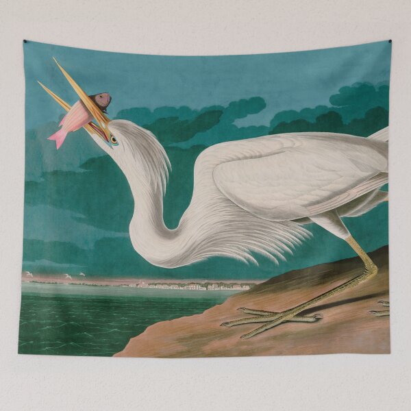 Item preview, Great White Heron Birds of America Audubon Illustration Bird Lovers Gift designed and sold by VintageArchive.