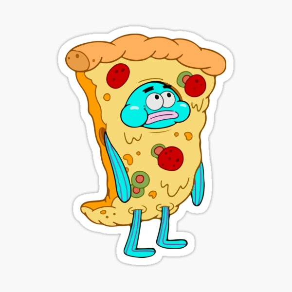 "Pizza patty Pizza Pete Spongebob pizza" Sticker for Sale by MikaPrint