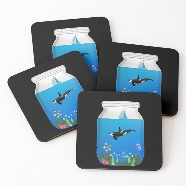 Item preview, Sea world in a jar - Kawaii designed and sold by LukjanovArt.