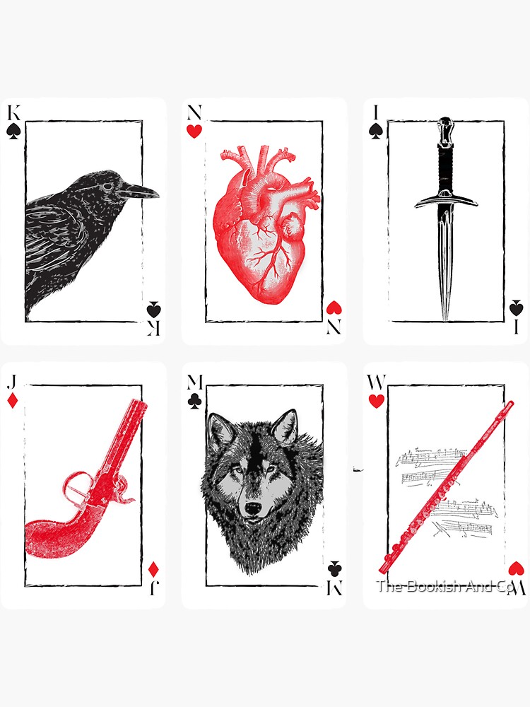 "Six of Crows - Red" Sticker for Sale by isabellarrazola | Redbubble