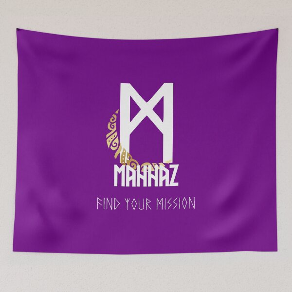 Item preview, Elder Futhark "MANNAZ" Rune designed and sold by LilysGoodies.