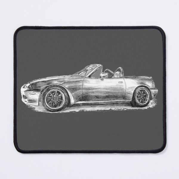 Item preview, Miata MX5 in Pencil drawing  designed and sold by CoolCarVideos.