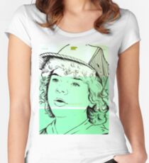 Dustin Henderson Art Drawing Women's Fitted Scoop T-Shirt