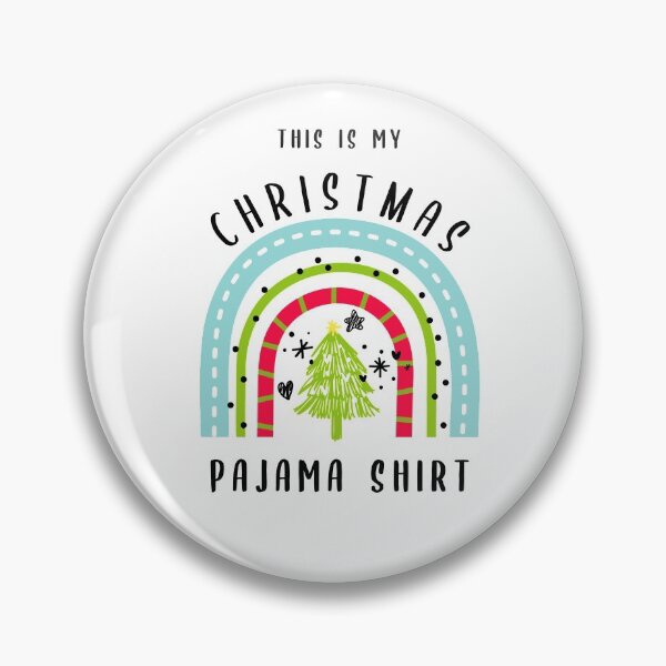 Item preview, This Is My Christmas Pajama Shirt rainbow white designed and sold by Rainbows Rock.