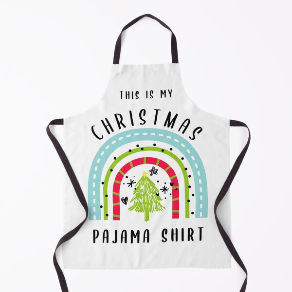 Item preview, This Is My Christmas Pajama Shirt rainbow white designed and sold by Rainbows Rock.