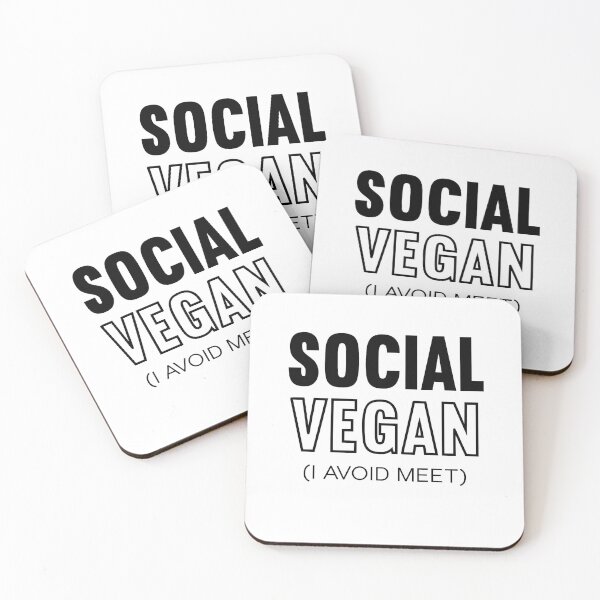 Item preview, Social vegan. I avoid meet! designed and sold by Proudcastle.