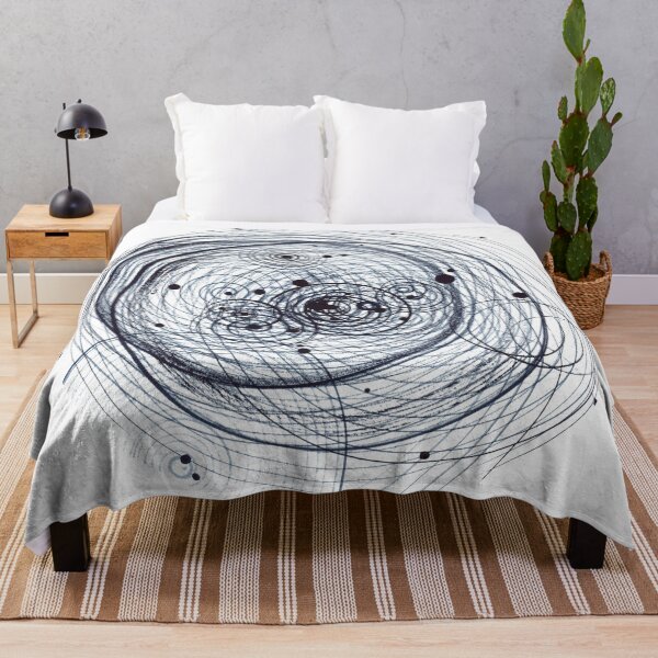 Item preview, Indigo Spirals. Hand painted abstract illustration designed and sold by Antonina Sotnikova.