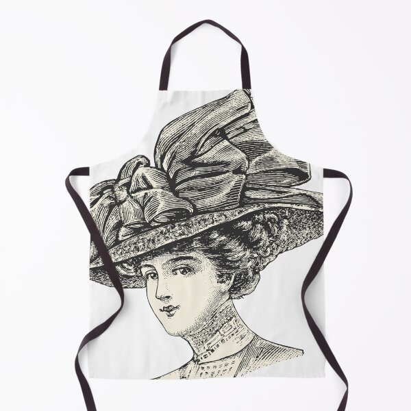 Item preview, An elegant lady wearing a large hat - vintage engraved illustration - Catalog of a French department store - Paris 1909 designed and sold by yassineddy.