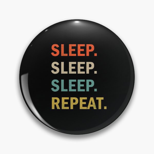 Item preview, sleep repeat funny vintage gift for sleepy somnolent designed and sold by TeeHDesigner.