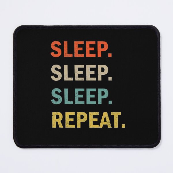 Item preview, sleep repeat funny vintage gift for sleepy somnolent designed and sold by TeeHDesigner.
