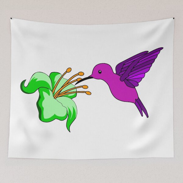 Item preview, Humming Bird & Flower designed and sold by antzproinc.