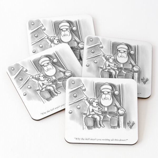 Item preview, Funny Christmas Santa Cartoon Humor designed and sold by Bill Abbott.