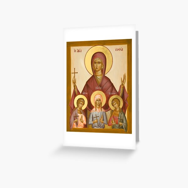 Item preview, Sts Sophia, Faith, Hope and Love designed and sold by ikonographics.