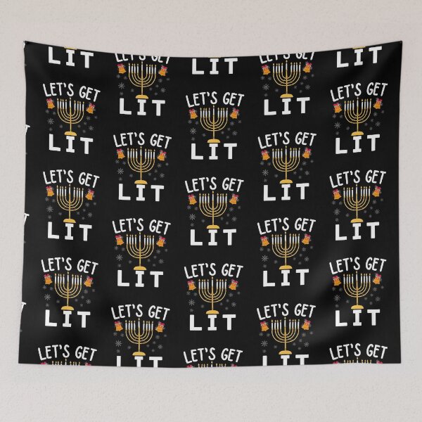 Item preview, Hanukkah Let's Get Lit designed and sold by ronaldsonou.
