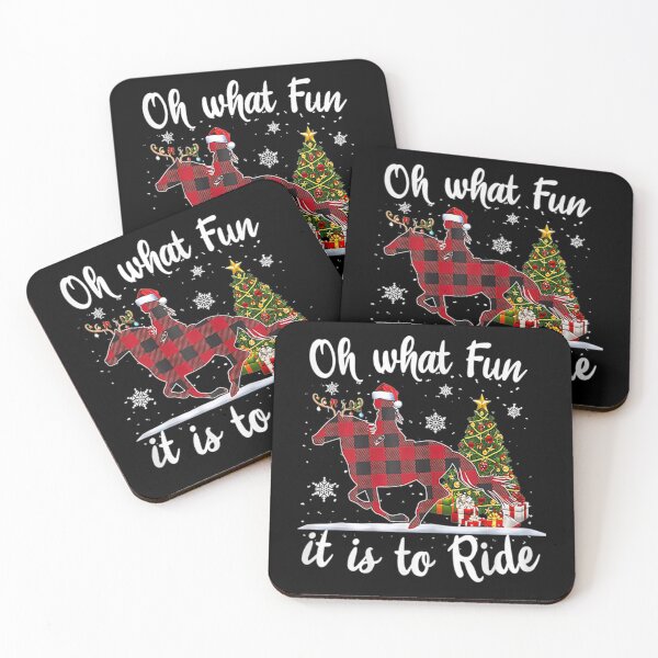 Item preview, Oh What Fun It Is To Ride - Cowgirl With Horses Christmas designed and sold by Kelly993.