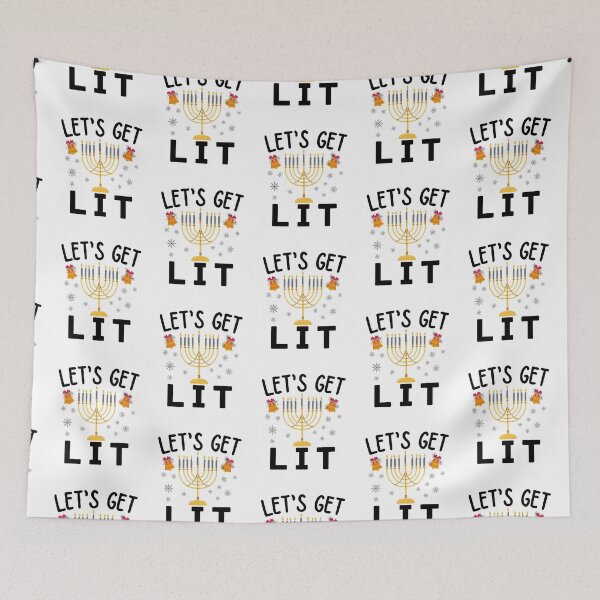 Item preview, Hanukkah Let's Get Lit designed and sold by ronaldsonou.