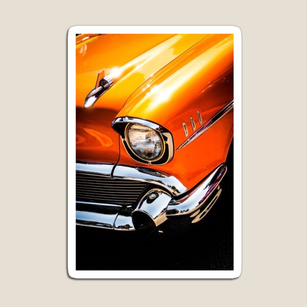 Orange 57 Chevy Magnet