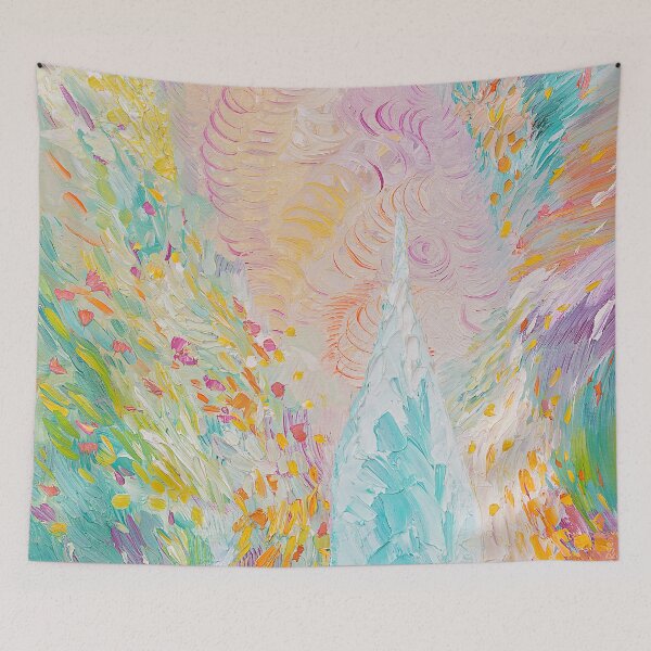 Item preview, Blue art / Dreams of the Southern Glaciers by Foxyhorse ART impressionism designed and sold by foxyhorseworld.