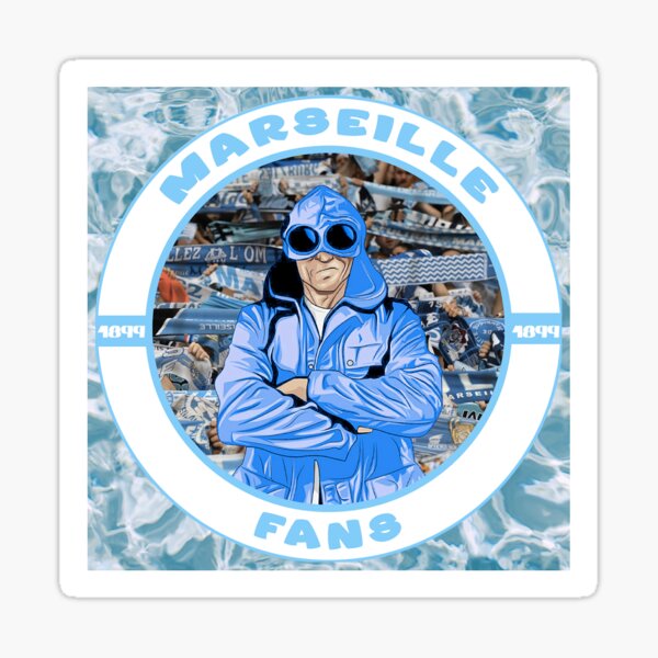 Autocollant Olympique de Marseille Sticker