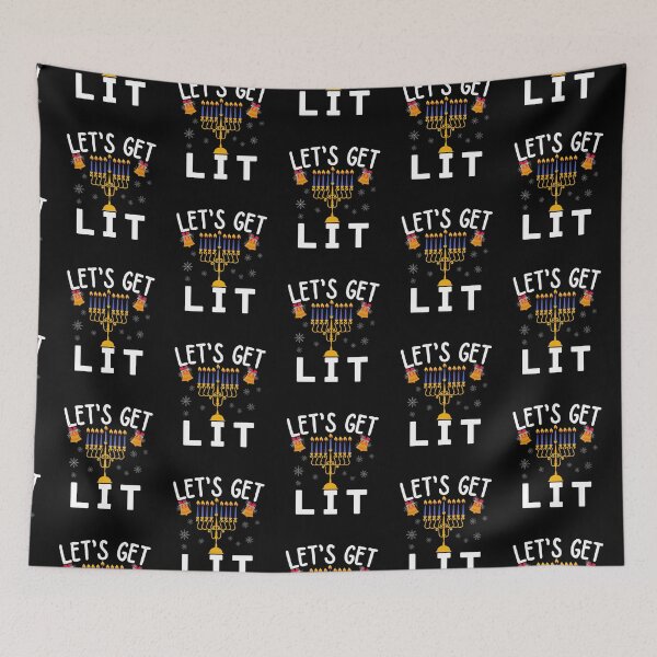 Item preview, Hanukkah Let's Get Lit designed and sold by ronaldsonou.