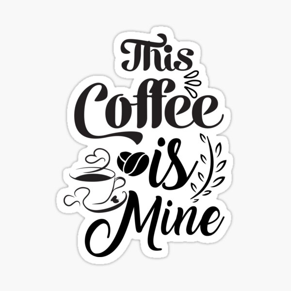 "coffee logo " Sticker by Illidansam Redbubble