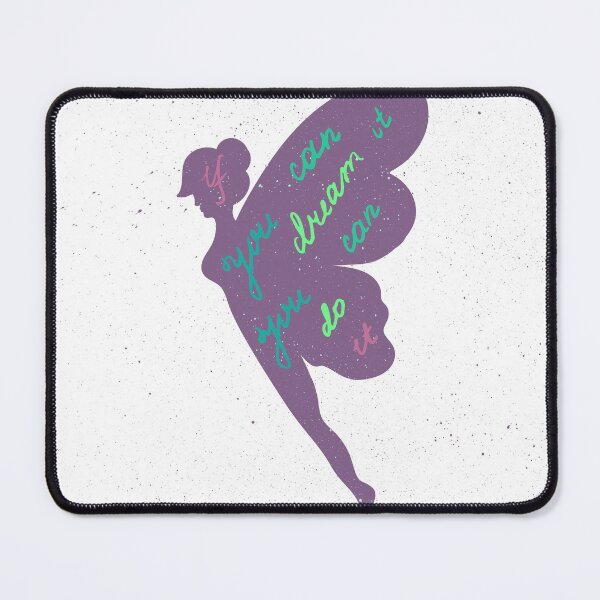 Item preview, Motivational lettering poster. Inspirational quote about dream and believe in fairy silhouette for fabric, print, decor, greeting card designed and sold by yassineddy.