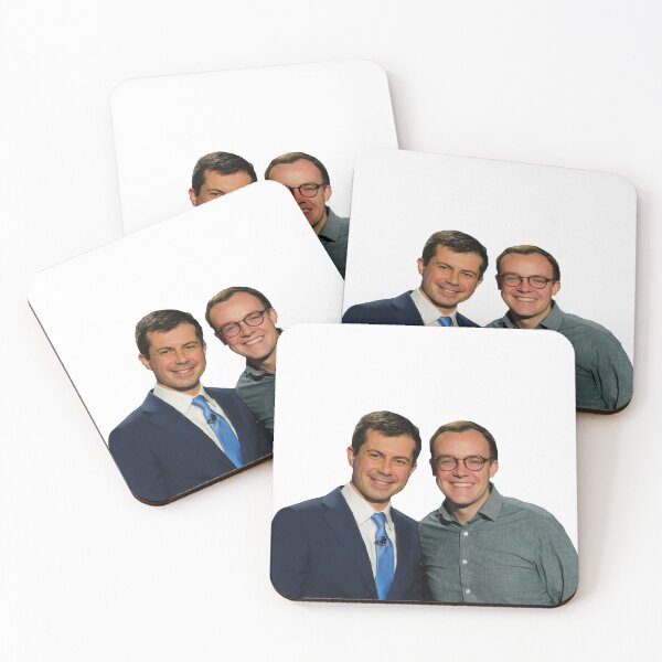 Item preview, Pete Buttigieg and Chasten Glezman Buttigieg designed and sold by GrellenDraws.