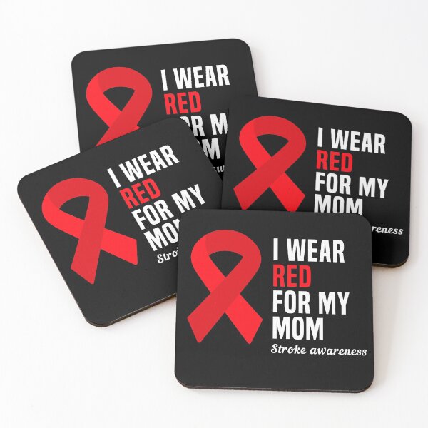 Item preview, I Wear Red For My Mom Stroke Awareness designed and sold by Color-Sparkle.