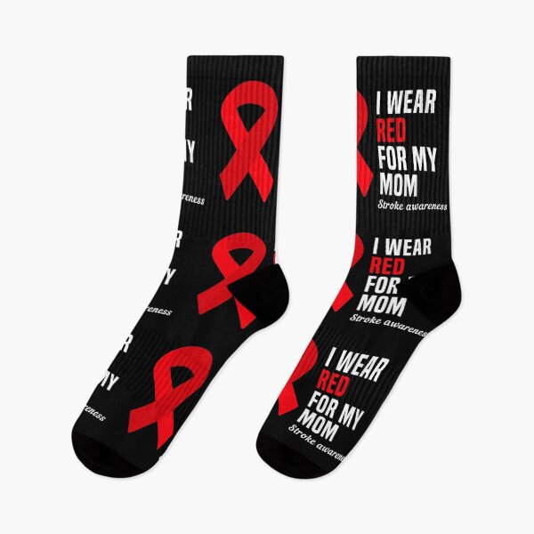 Item preview, I Wear Red For My Mom Stroke Awareness designed and sold by Color-Sparkle.