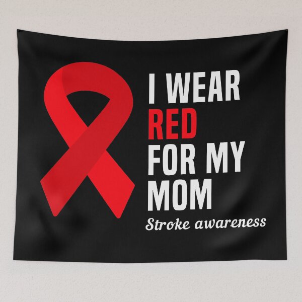 Item preview, I Wear Red For My Mom Stroke Awareness designed and sold by Color-Sparkle.