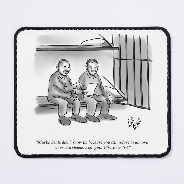 Item preview, Funny Christmas Santa Cartoon Humor designed and sold by Bill Abbott.