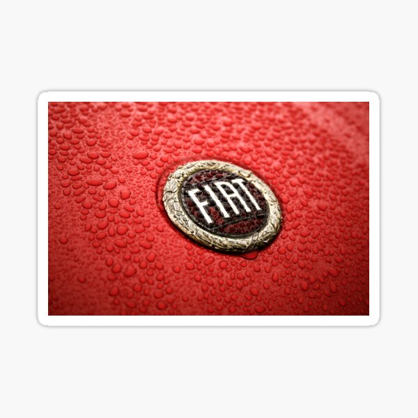 Wet Fiat Marquee Sticker