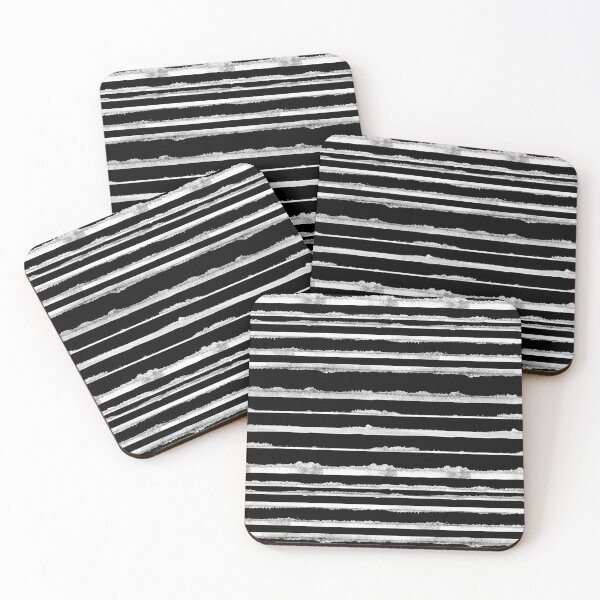 Artikelvorschau, Black an White Watercolor Stripes entworfen und verkauft von Carolina Diaz.
