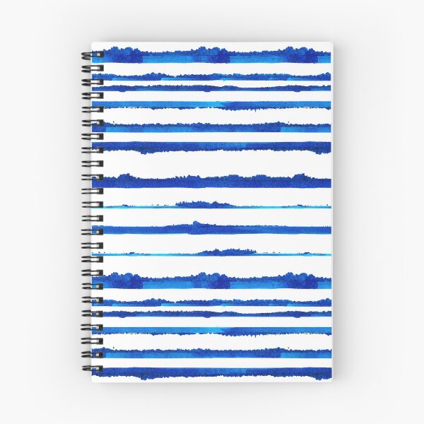 Artikelvorschau, Blue Watercolor Stripes entworfen und verkauft von Carolina Diaz.