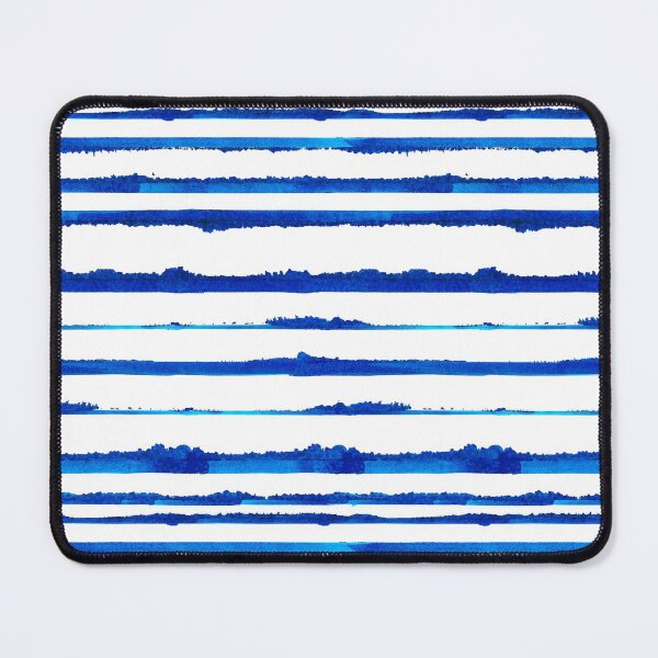 Item preview, Blue Watercolor Stripes designed and sold by Carolina Diaz.