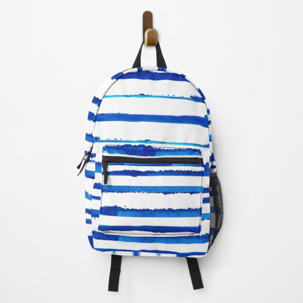 Item preview, Blue Watercolor Stripes designed and sold by Carolina Diaz.