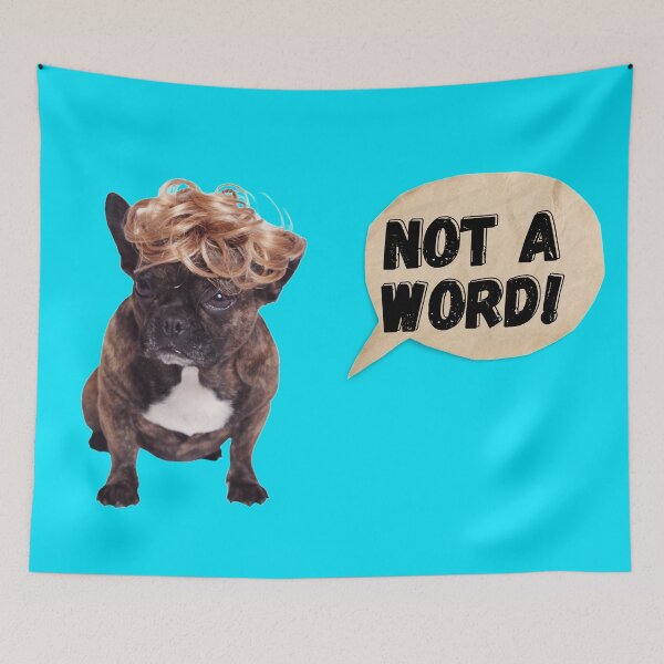 Item preview, Dogs In Wigs chihuahua Not A Word! Funny designed and sold by Rainbows Rock.