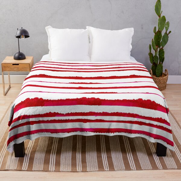 Item preview, Red Watercolor Stripes designed and sold by Carolina Diaz.