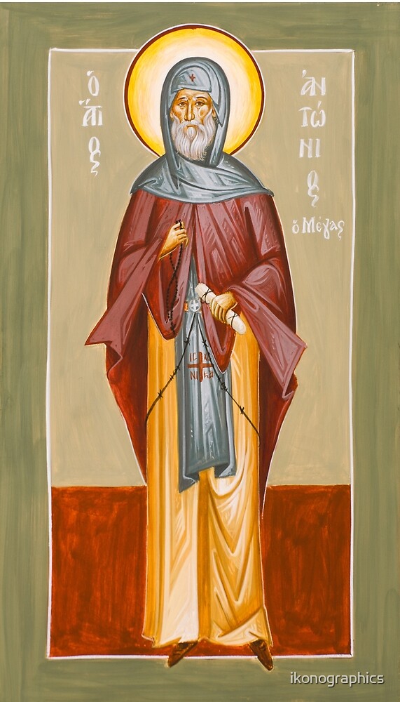 St Anthony the Great by ikonographics
