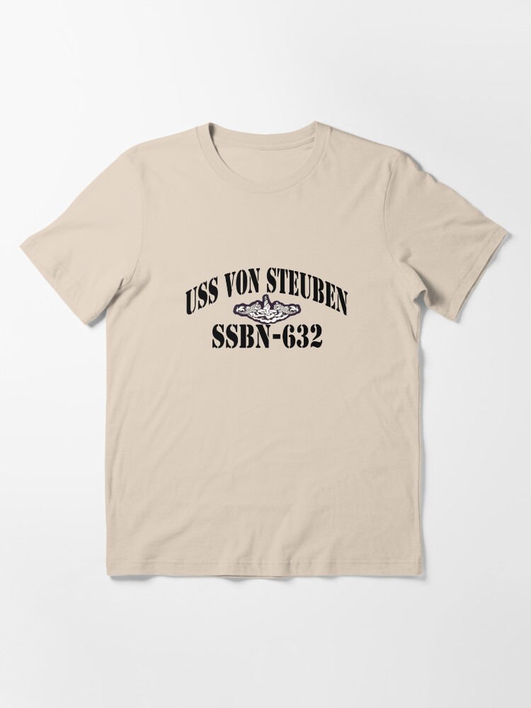 SUBMARINE NAVY W/ ANCHOR* SHIRT USS VON STEUBEN SSBN-632 SUBMARINE NAVY W/ ANCHOR* SHIRT USS VON STEUBEN SSBN-632