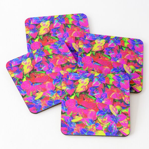 Item preview, Multicolored  Motives With Pink, Red, Yellow and Blue Leaves  designed and sold by IraNiva.
